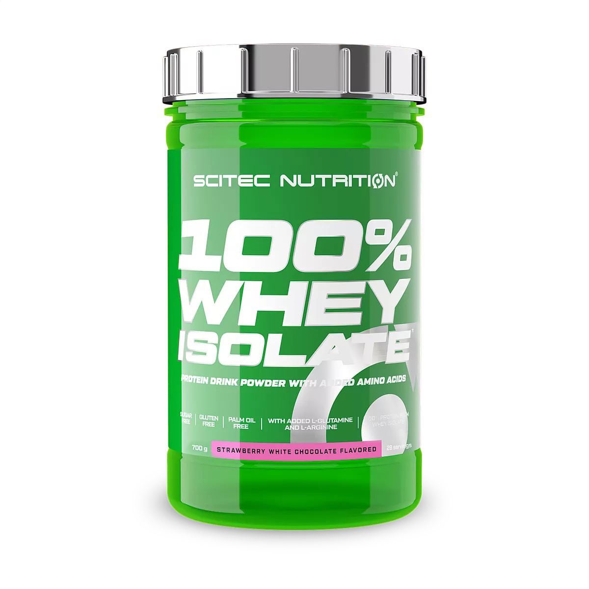 Протеїн Scitec Nutrition 100% Whey Isolate Полуниця та білий шоколад, в порошку, 700 г